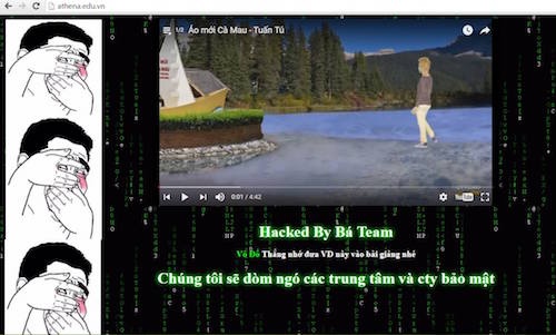 Website Trung tâm an ninh mạng Athena bị hacker tấn công
