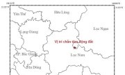 Động đất 3,2 độ richter tại Bắc Giang