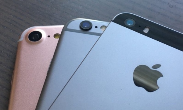 Lộ ảnh iPhone 7 rõ nét đặt cạnh iPhone 6s và iPhone SE