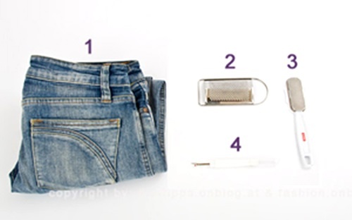 Cách làm quần jean rách đơn giản mà đẹp như đi mua