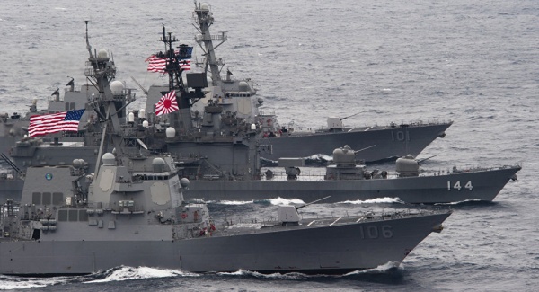 Trung Quốc lớn tiếng cảnh báo Nhật Bản không tuần tra chung với Mỹ ở Biển Đông