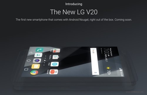 LG V20: Smartphone đầu tiên chạy Android 7 Nougat