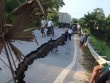 Xuất hiện vết nứt sâu kéo dài 30 mét trên Quốc lộ ở Yên Bái
