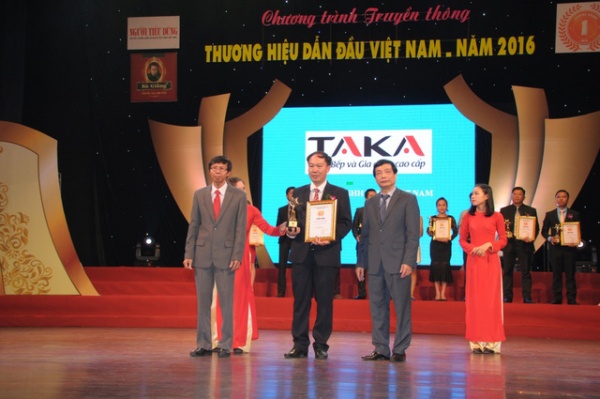 Taka liên tiếp lọt vào “Top 100 thương hiệu dẫn đầu Việt Nam 2016”