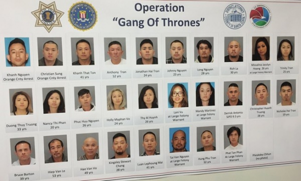 Cảnh sát Mỹ trấn áp một băng tội phạm gốc Việt quy mô lớn