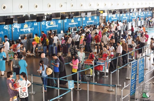 Sân bay Nội Bài giảm "loa" tại nhà ga hành khách