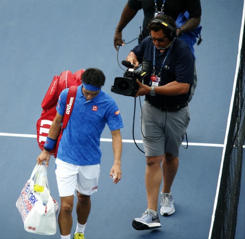 US Open ngày 4: Trận Nishikori bị hoãn vì mưa