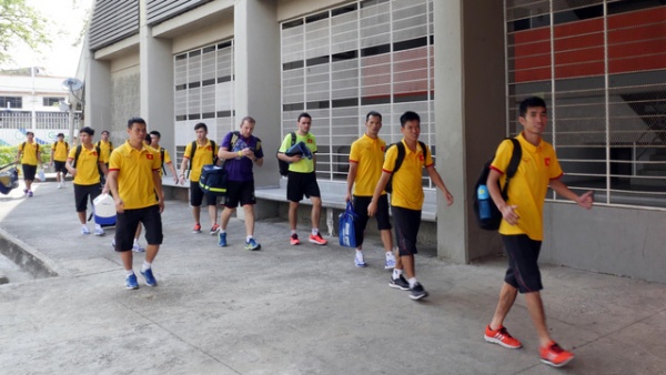 Đội tuyển futsal Việt Nam tập buổi đầu tiên tại Colombia trước thềm World Cup