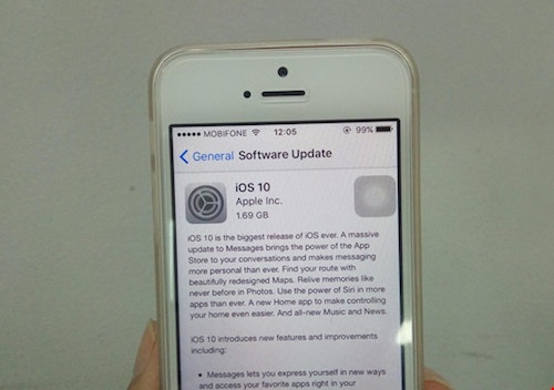 Apple phát hành phiên bản iOS 10 cho iPhone