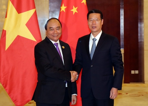 Thủ tướng Nguyễn Xuân Phúc hội kiến phó thủ tướng Trung Quốc