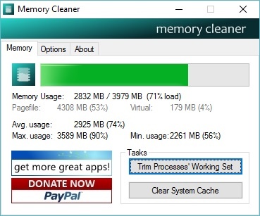 Tự động tối ưu bộ nhớ RAM giúp máy tính hoạt động mượt mà hơn