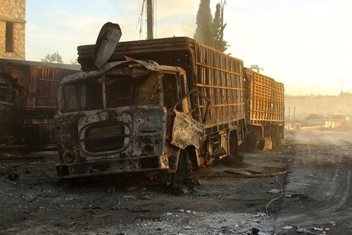 Nga, Syria phủ nhận không kích đoàn xe cứu trợ