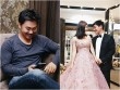 Khánh Hiền và bạn trai Việt kiều rạng rỡ đi thử trang phục cưới