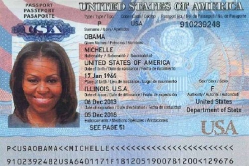 Xuất hiện ảnh chụp hộ chiếu nghi của Đệ nhất Phu nhân Mỹ