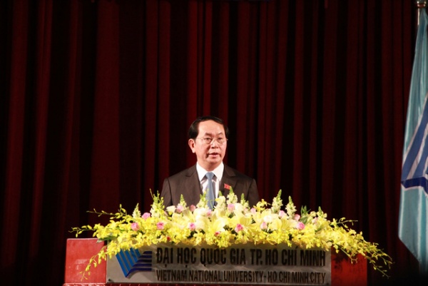 Chủ tịch nước Trần Đại Quang làm diễn giả tại lễ khai khóa ĐH Quốc gia TPHCM