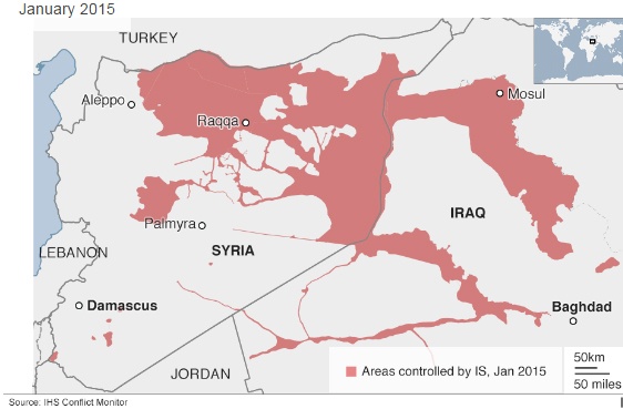 IS đã mất hơn 1/4 lãnh thổ tại Syria và Iraq