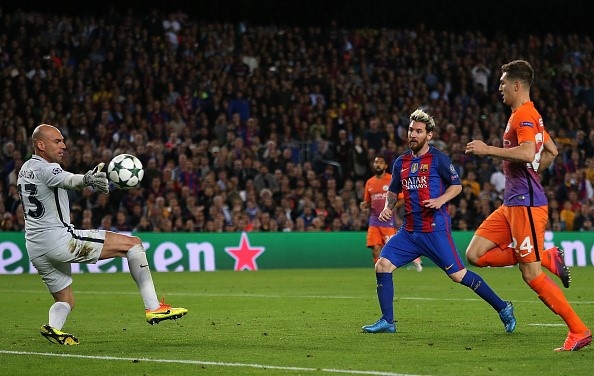 Messi lập kỷ lục trong trận Barca đánh bại Man City