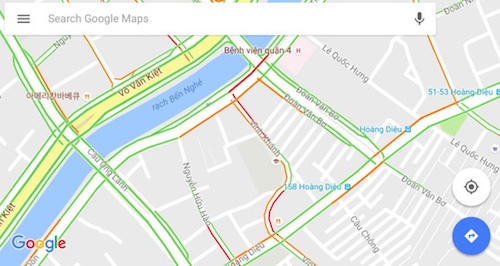 Tránh kẹt xe với Google Maps