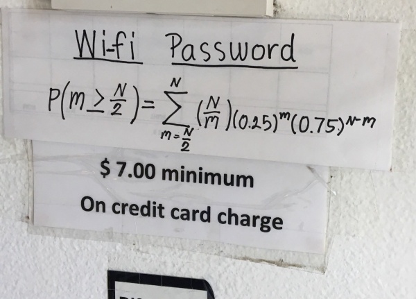 Cửa hàng bắt khách giải bài toán này mới có mật khẩu wifi