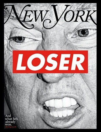Trump lên trang bìa tạp chí New York với tiêu đề "kẻ thất bại"
