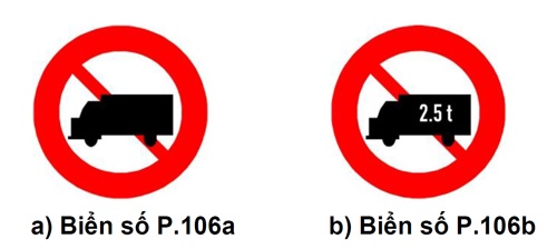 Cấm xe tải - biển báo tài xế Việt hay hiểu nhầm