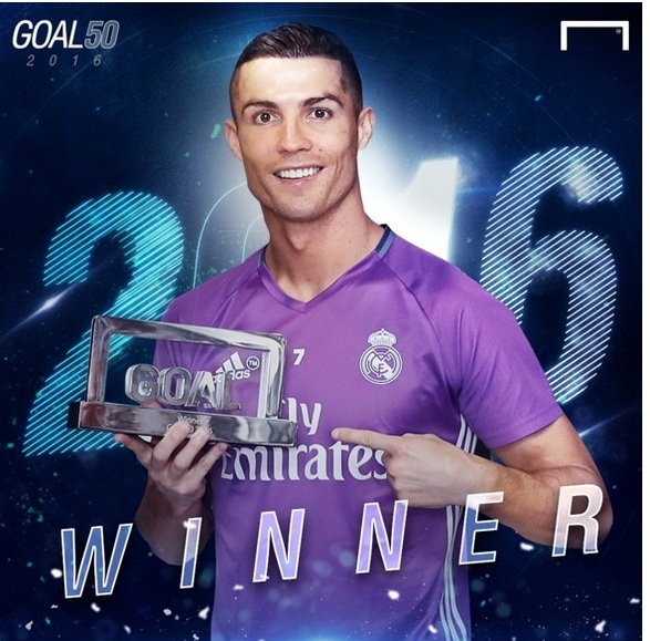 Vượt Messi, C.Ronaldo nhận giải xuất sắc nhất năm của tờ Goal