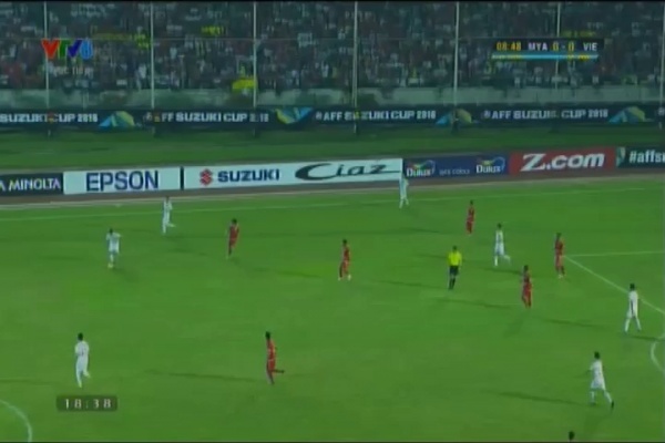 Myanmar 0-1 ĐT Việt Nam (hiệp 1)