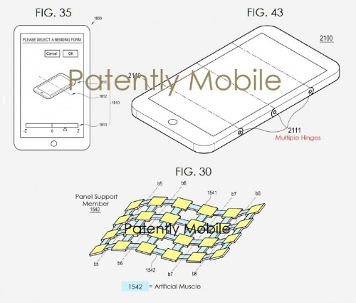 Samsung đã được cấp bằng sáng chế màn hình uốn cong mới