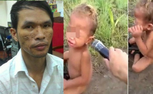 "Kẻ chích điện bé Campuchia bị lộ vì cầm đồ điện thoại" nóng trên mạng XH