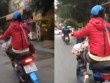 Rùng mình cảnh bà mẹ trẻ đặt con vài tháng tuổi lên đùi, phóng xe đạp điện băng băng trên đường