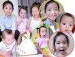 4 con của Lý Hải - Minh Hà mặt ngoang nghếch bánh kem siêu "cute"