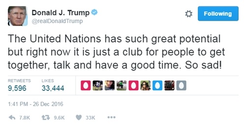 Donald Trump chỉ trích Liên Hợp Quốc là câu lạc bộ để "vui vẻ"