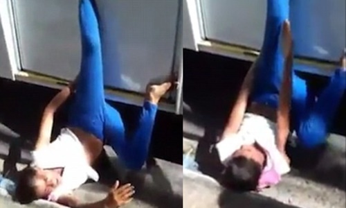 "Nữ quái" móc túi ngã ngửa vì bị xe buýt kẹp chân