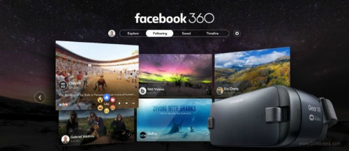 Ứng dụng Facebook 360 độ dành cho Samsung Gear VR đã xuất hiện