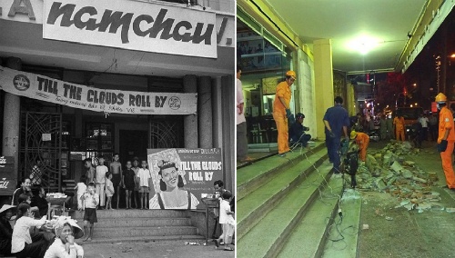 Nhà hát trăm tuổi Sài Gòn bị phá tam cấp "lấn vỉa hè" gây tranh cãi