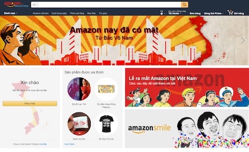 Amazon sẽ "đặt chân" vào Việt Nam với tên miền amazon.vn?