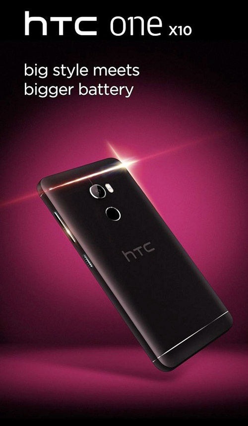 HTC One X10 lộ ảnh trần trụi, pin “trâu”