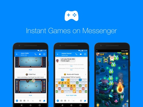 Facbook tung ứng dụng Game trên Messenger