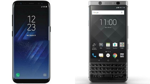 BlackBerry KEYone so kè cùng Galaxy S8