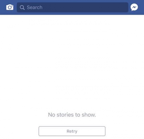 Trang News Feed của Facebook bị "đơ" trên toàn cầu