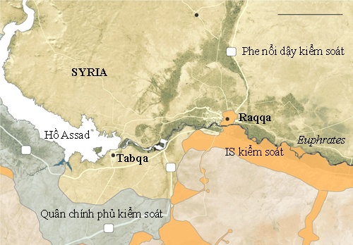 Chiếc bẫy tử thần quanh sào huyệt Raqqa của IS