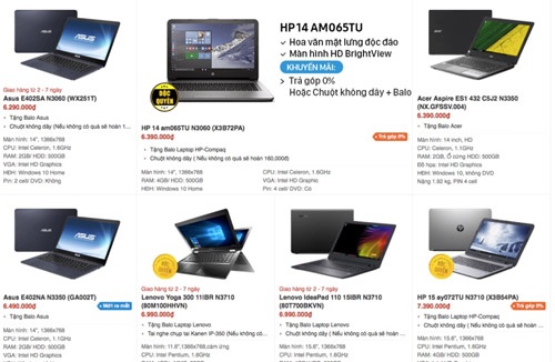 Giá chạm đáy, hàng loạt laptop cũ bán chỉ hơn 1 triệu đồng