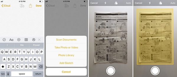 "Hô biến" iPhone thành máy scan với ứng dụng Note trên iOS 11