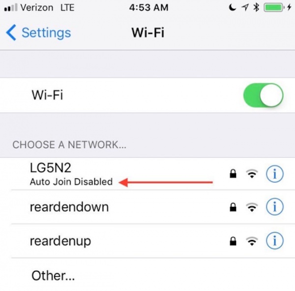 iOS 11 ngăn iPhone nối mạng Wi-Fi yếu