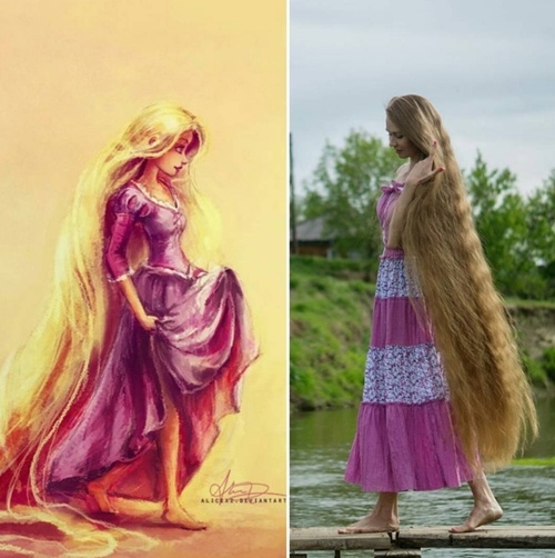 Suối tóc dài đẹp vô đối của “công chúa tóc mây” nước Nga