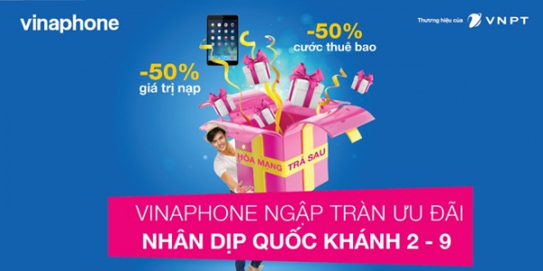 “Bão” khuyến mại của VinaPhone chào mừng Quốc khánh