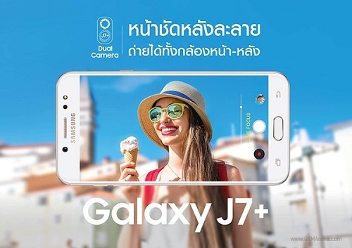 Samsung Galaxy J7+ với cụm máy ảnh kép sắp trình làng