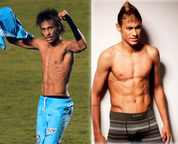 Neymar: Từ gầy trơ xương sườn tới mỹ nam cơ bắp "chất lượng vàng"
