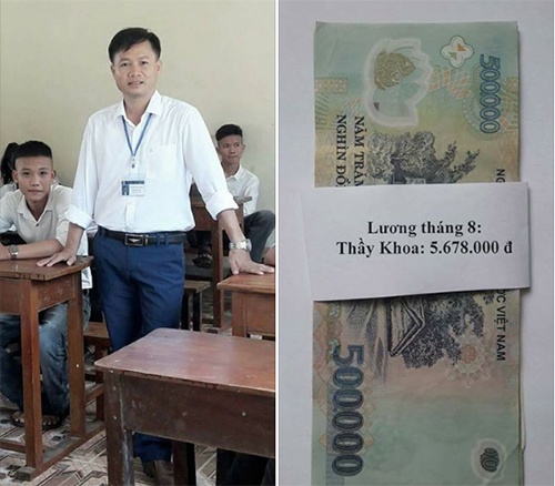 Thầy giáo Nghệ An chia sẻ đồng lương 5,6 triệu gây "bão" cộng đồng