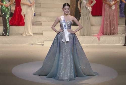 Thùy Dung trượt top 15 Hoa hậu Quốc tế dù mặt sáng, dáng xinh